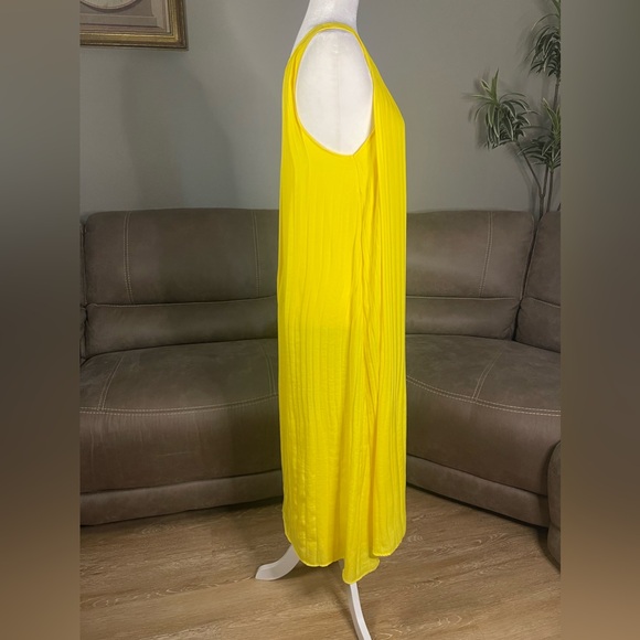 HD in Paris for Anthropologie Yellow Pleated One Shoulder Dress S Wedding Party - Picture 9 of 16